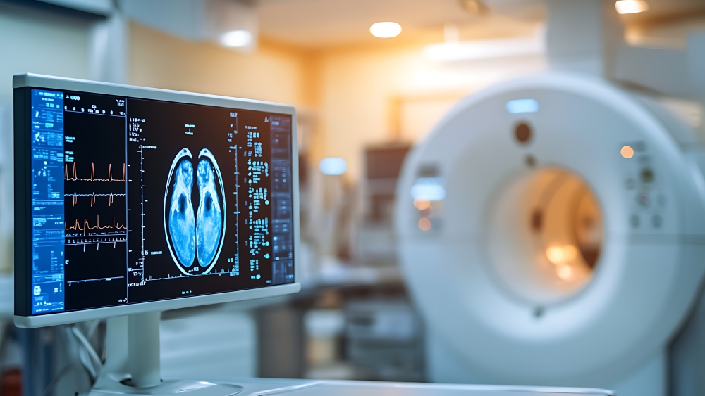 脳を映し出すMRI